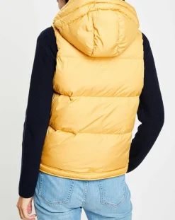 Clearance Marc O'Polo Doudoune sans manches à capuche jaune