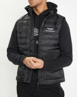 Best Hackett London Doudoune sans manches Aston Martin Racing noire