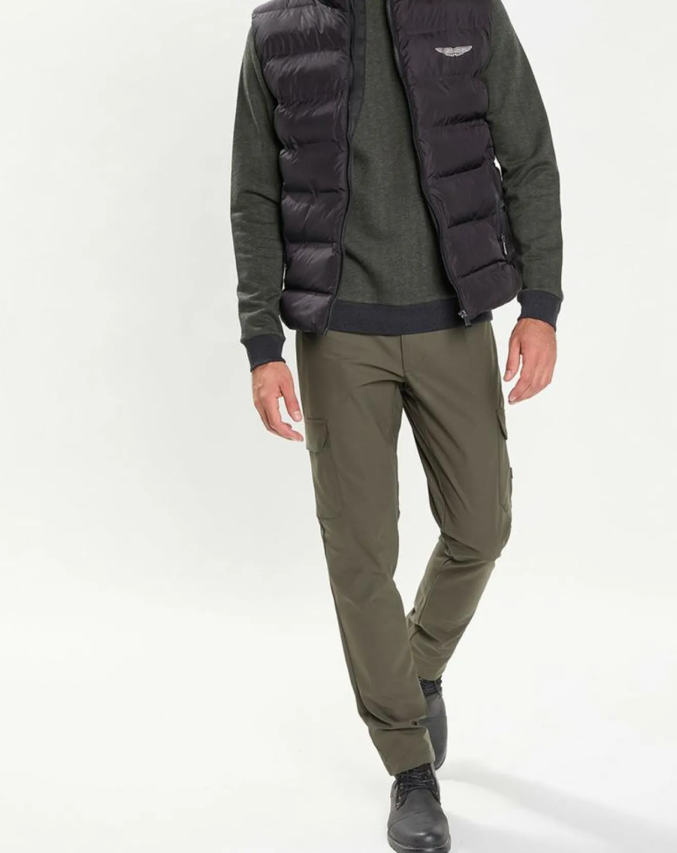 Outlet Hackett London Doudoune sans manches Aston Martin Racing noire