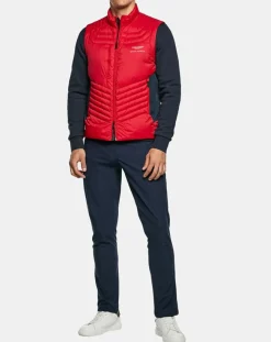 Homme Hackett London Doudoune sans manches Aston Martin Racing rouge/bleu