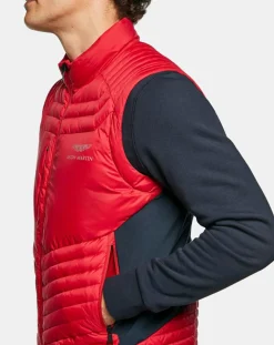 Homme Hackett London Doudoune sans manches Aston Martin Racing rouge/bleu