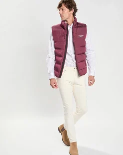 New Hackett London Doudoune sans manches Aston Martin Racing bordeaux