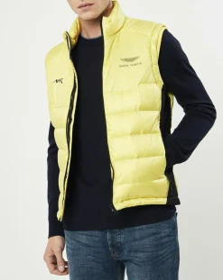 Sale Hackett London Doudoune sans manches Aston Martin Racing jaune clair