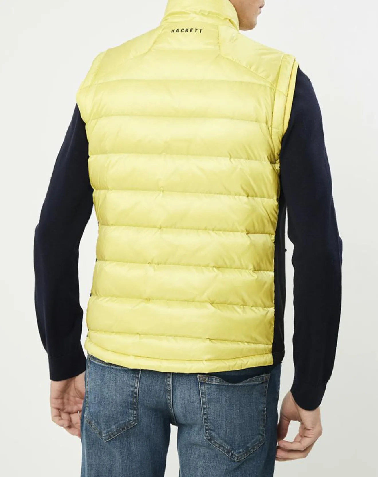 Sale Hackett London Doudoune sans manches Aston Martin Racing jaune clair