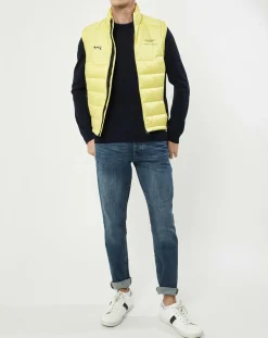 Sale Hackett London Doudoune sans manches Aston Martin Racing jaune clair