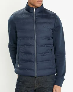 Homme Hackett London Doudoune sans manches bleu marine