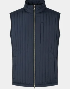 Outlet Hackett London Doudoune sans manches bleue