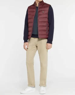 Homme Hackett London Doudoune sans manches bordeaux
