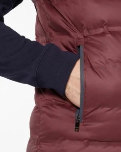 Homme Hackett London Doudoune sans manches bordeaux