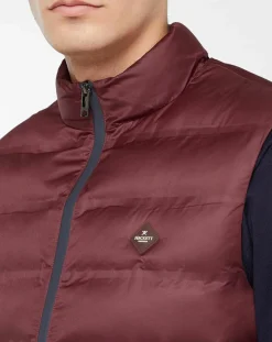Homme Hackett London Doudoune sans manches bordeaux