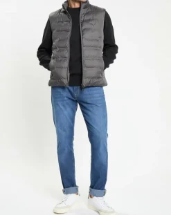 Homme Hackett London Doudoune sans manches gris foncé