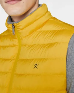 Homme Hackett London Doudoune sans manches jaune