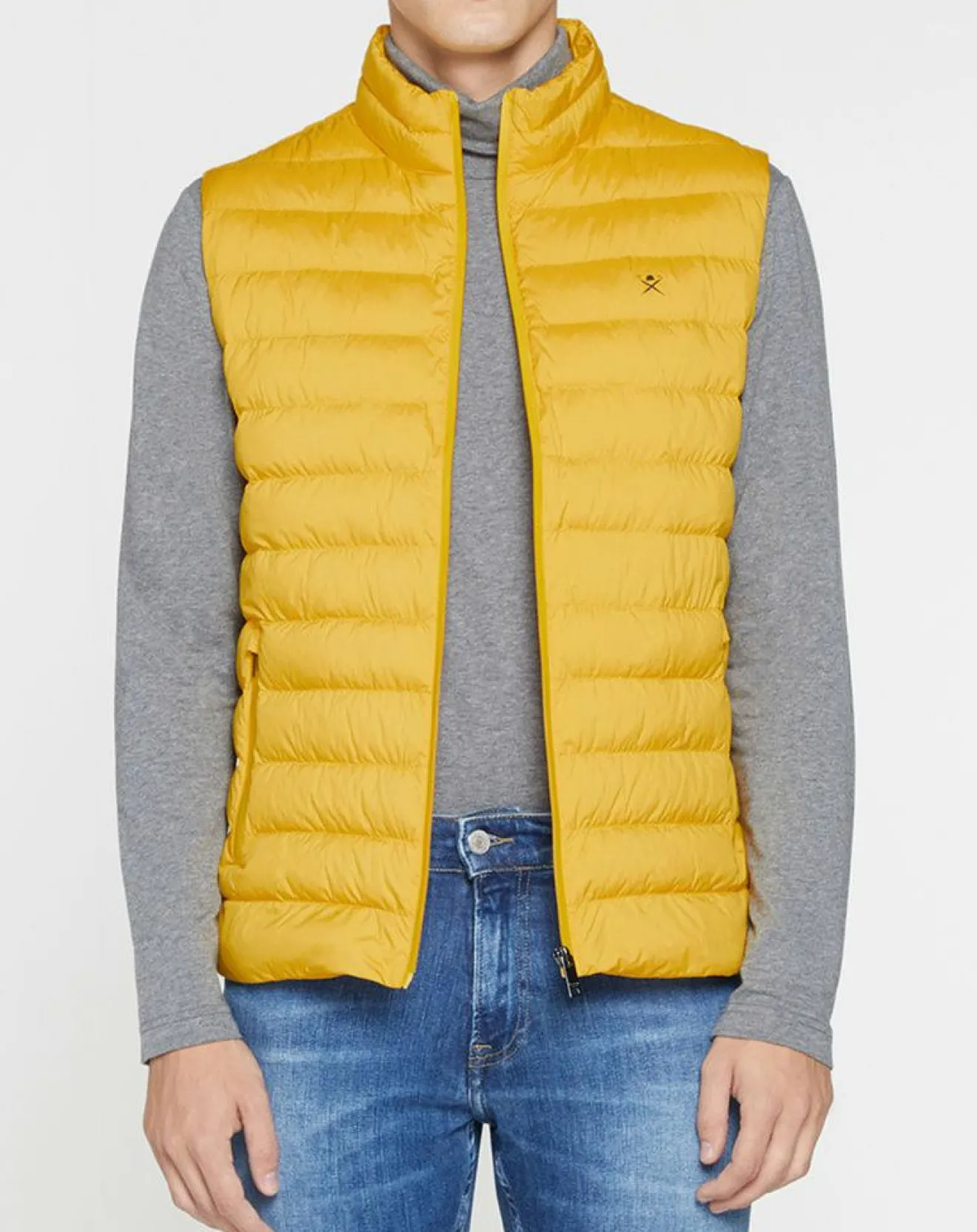 Homme Hackett London Doudoune sans manches jaune