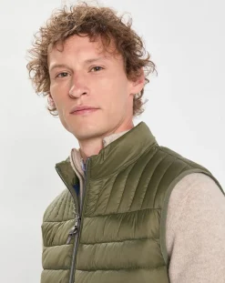 Homme Hackett London Doudoune sans manches kaki