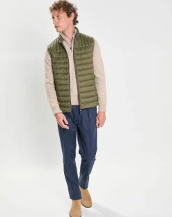 Homme Hackett London Doudoune sans manches kaki