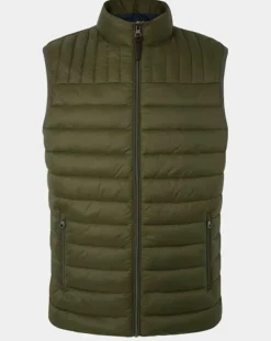 Homme Hackett London Doudoune sans manches kaki