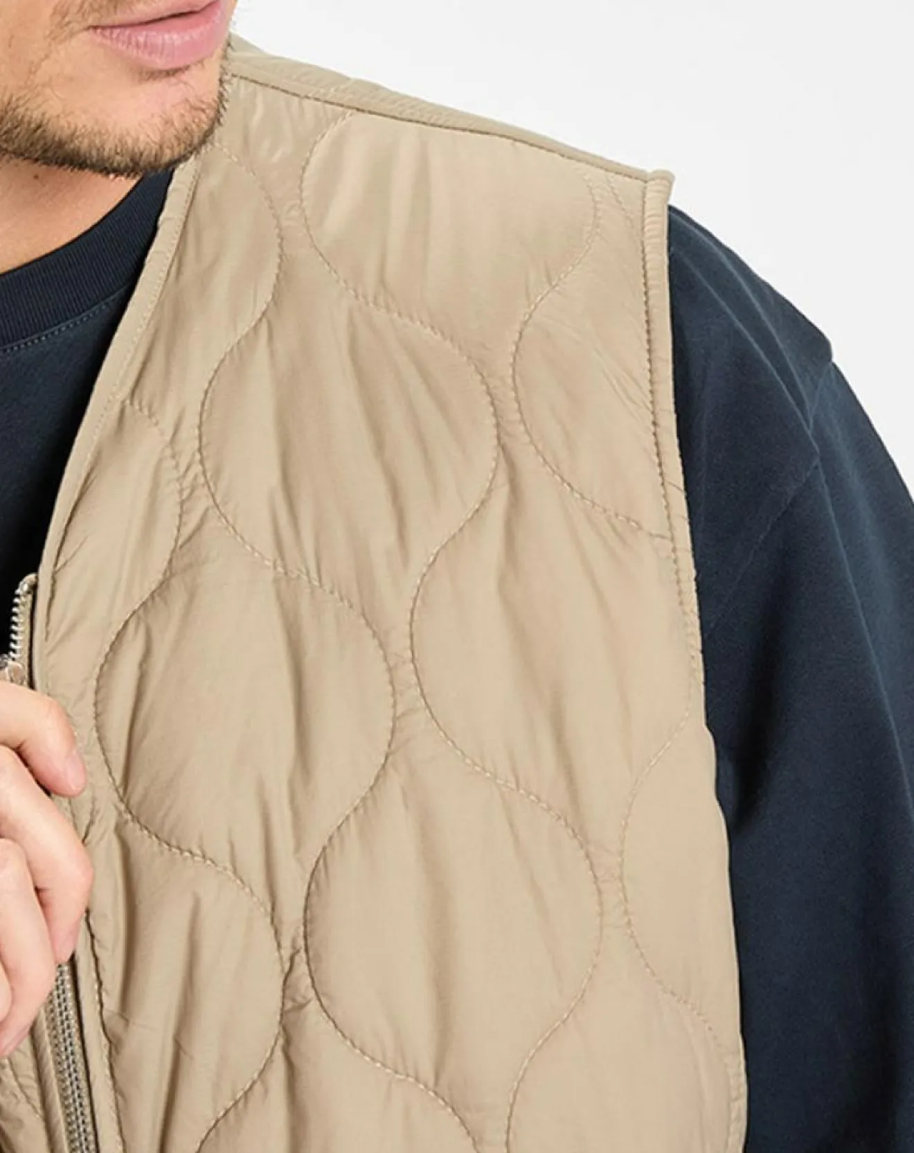 Homme Marc O'Polo Doudoune sans manches légère beige