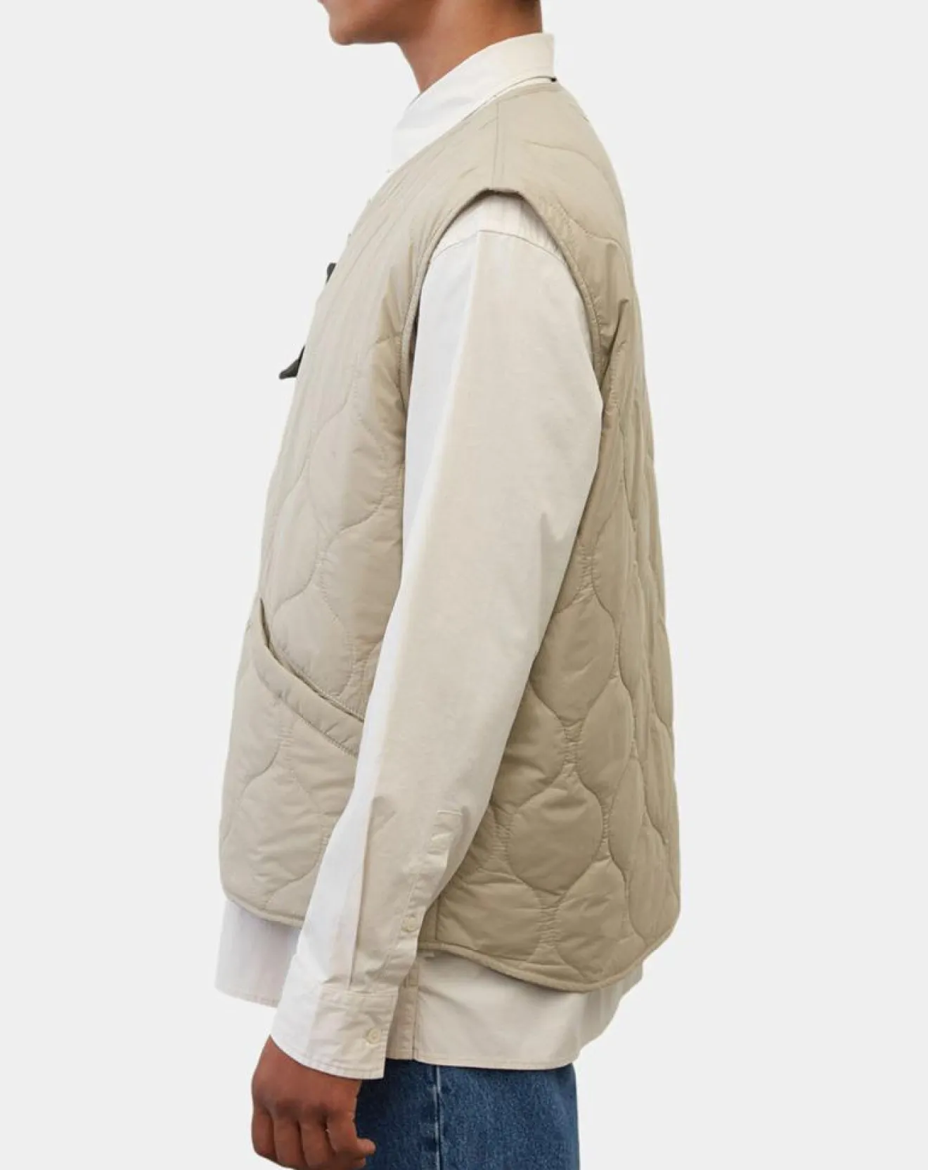 Homme Marc O'Polo Doudoune sans manches légère beige