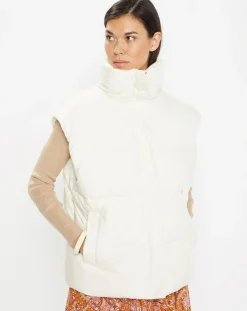 New Galeries Lafayette Doudoune sans manches Montana Puffy écrue