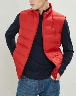 Sale Hackett London Doudoune sans manches rouge