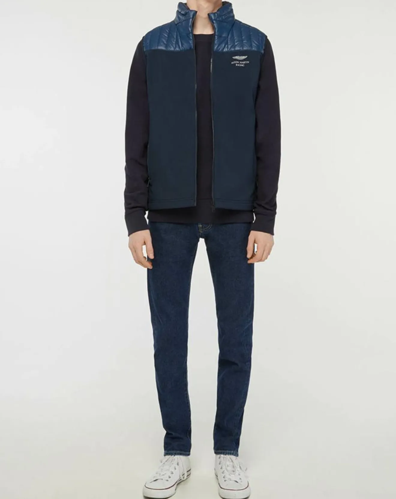Clearance Hackett London Doudoune sans manches Soft Shell Aston Martin Racing bleu marine