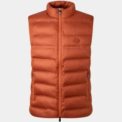 Discount Hackett London Doudoune sans manches unie orange