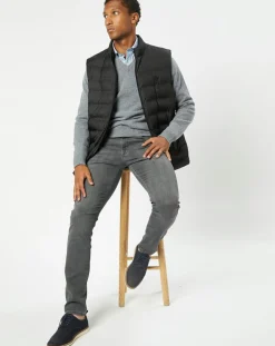 Homme Hackett London Doudoune sans manches unie noire