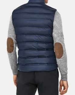 Online Hackett London Doudoune sans manches unie bleue