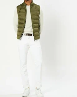 Homme Hackett London Doudoune sans manches unie kaki