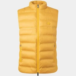 Homme Hackett London Doudoune sans manches unie jaune