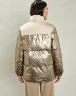 Hot Hartford Doudoune Volfy Foil écru/bronze