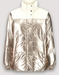 Hot Hartford Doudoune Volfy Foil écru/bronze