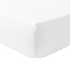 Home Collection Drap housse 100% Flanelle de Coton blanc