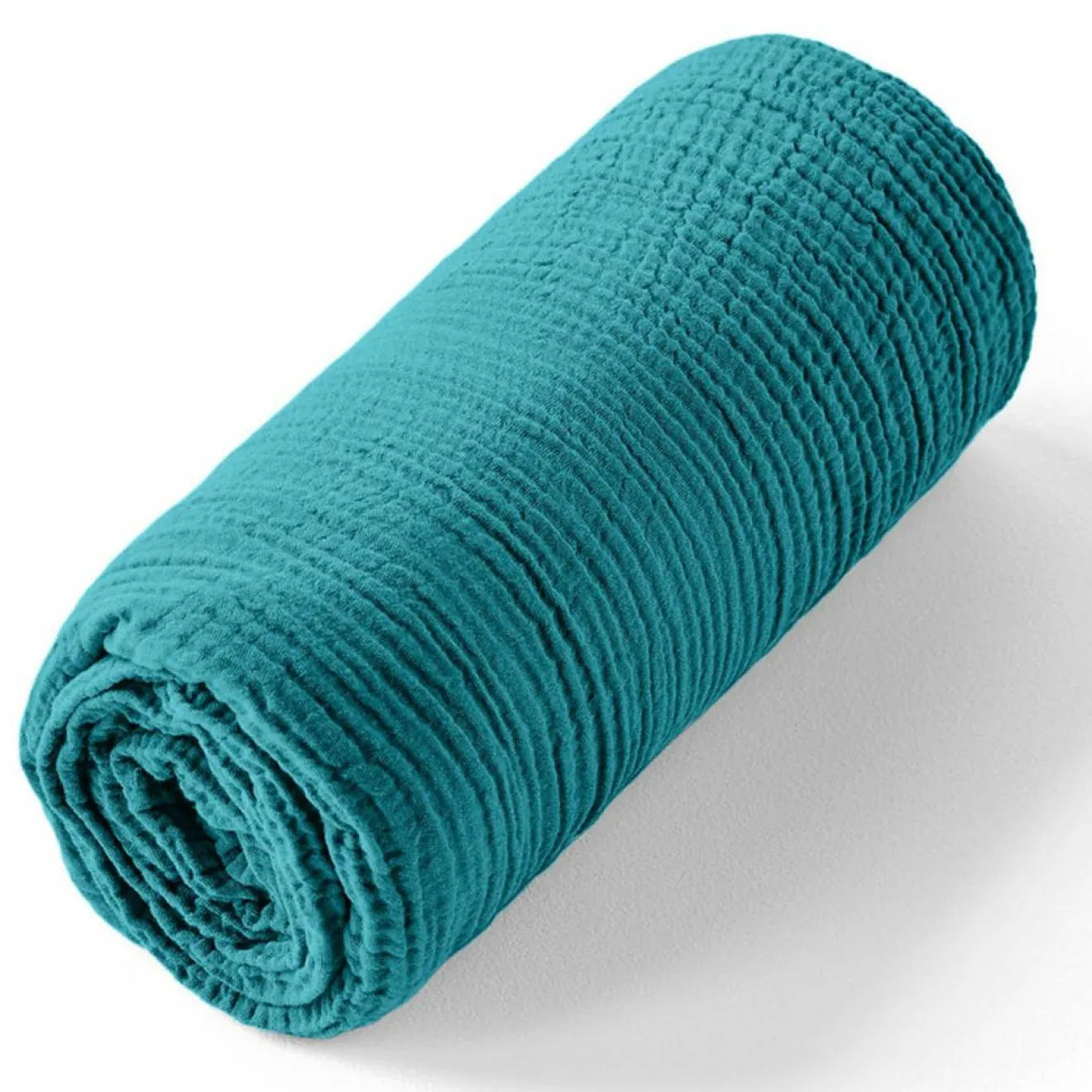 Baton Rouge Drap housse 100% Gaze de coton bonnet 30 cm bleu