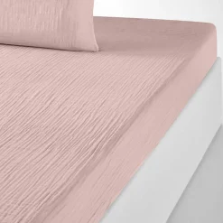 New Baton Rouge Drap housse 100% Gaze de coton bonnet 30 cm rose