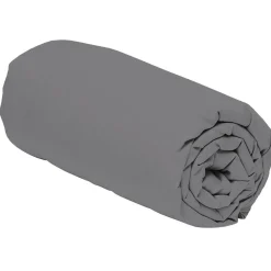 Home Collection Drap housse 100% Percale de Coton gris