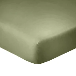 Blanc Passion Drap Housse en coton bonnet 35 cm uni verveine