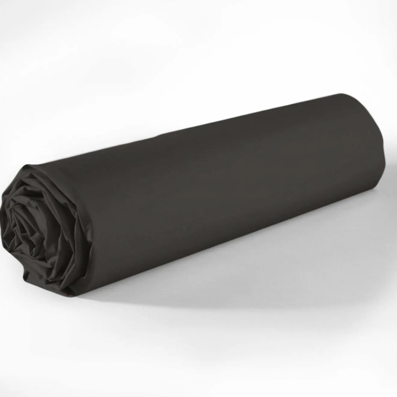 Sale Blanc Passion Drap Housse en coton bonnet 35 cm uni gris foncé