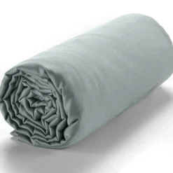 Online Baton Rouge Drap housse satin de coton lavé bonnet 30 cm vert