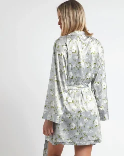 Femme Admas Déshabillé Garden gris/vert/blanc