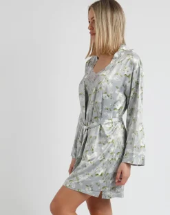 Femme Admas Déshabillé Garden gris/vert/blanc