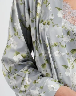 Femme Admas Déshabillé Garden gris/vert/blanc