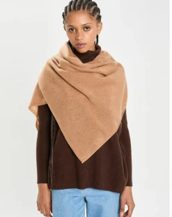 Femme Cashmere Tribu Echarpe 100% Cachemire Cascade mocha