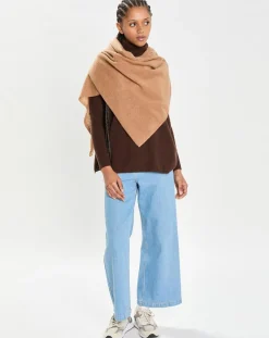 Femme Cashmere Tribu Echarpe 100% Cachemire Cascade mocha