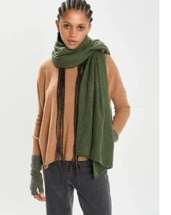 Femme Cashmere Tribu Echarpe 100% Cachemire Cascade forest