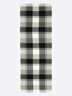 Homme Devred Echarpe à carreaux noire - 180x68 cm