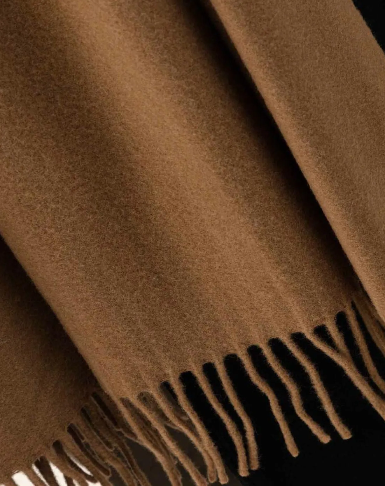 Femme Indies Echarpe 100% Laine Sandra camel - 160x54x10 cm