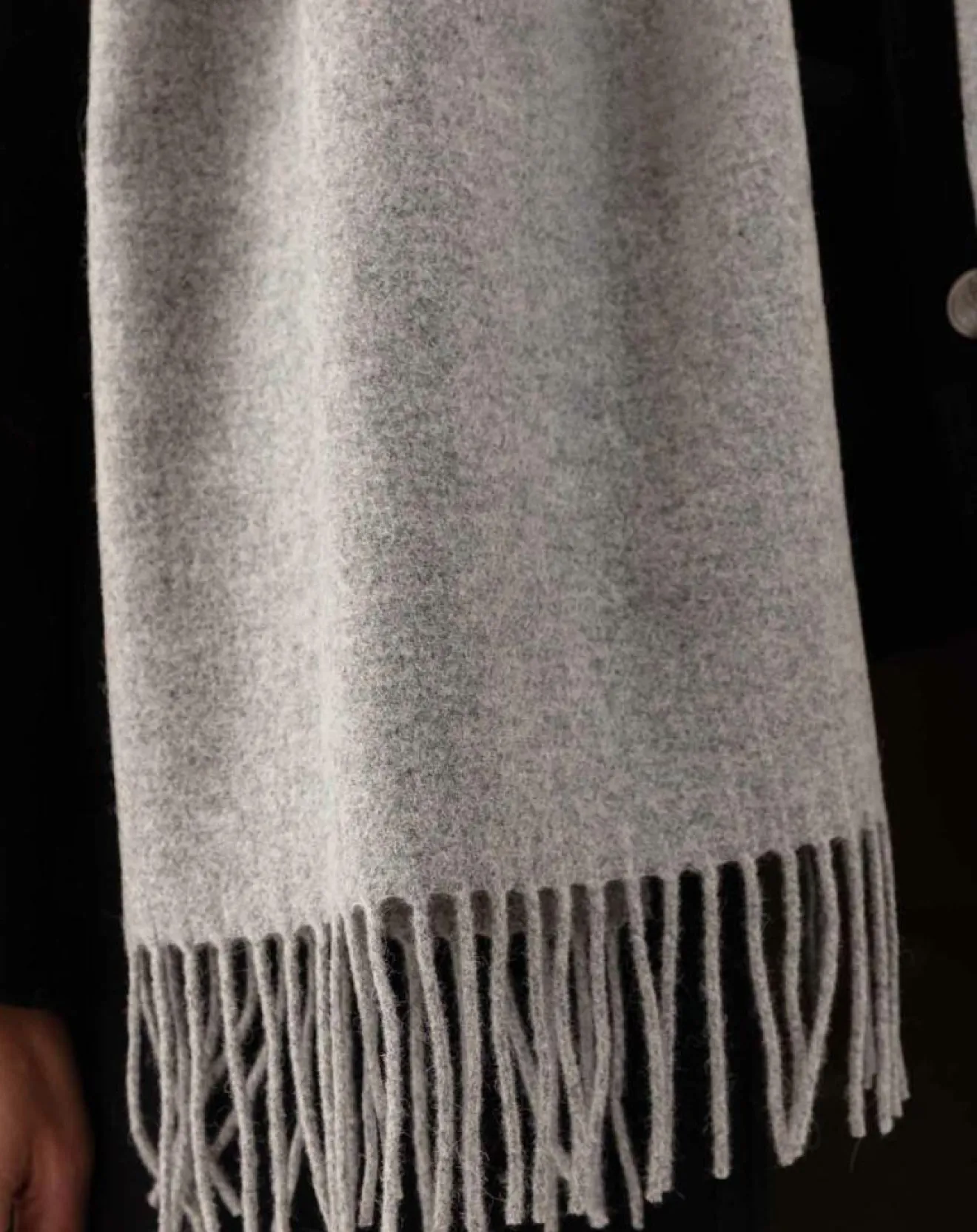 Femme Indies Echarpe 100% Laine Sandra gris chiné - 160x54x10 cm