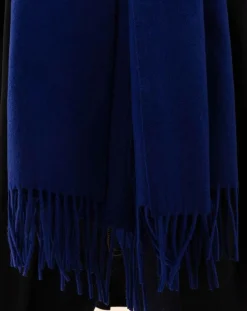 Clearance Indies Echarpe 100% Laine Sandra indigo - 160x54x10 cm