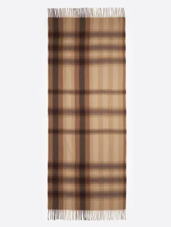 Online Devred Echarpe à rayures noisette - 184x70 cm